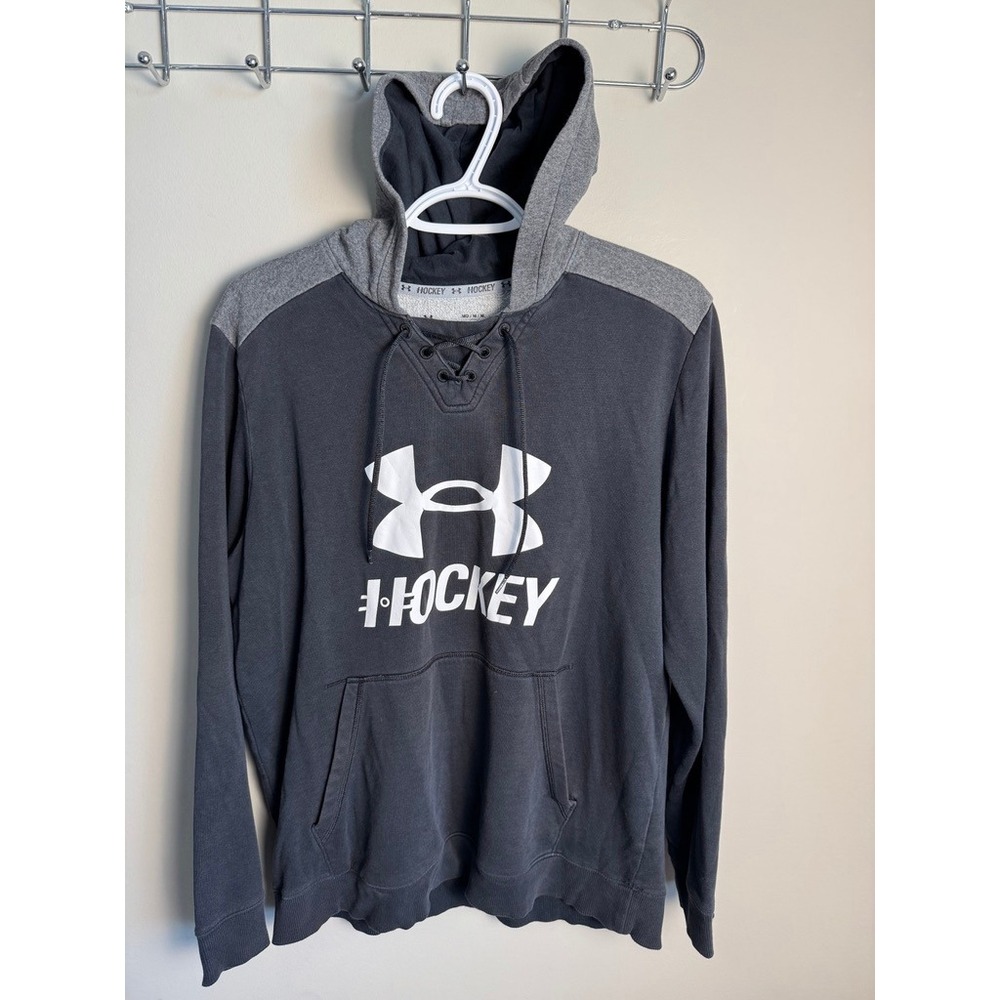 Under Armour Mens Gray Hockey Hoodie M Athleisure Sportswear Gorpcore